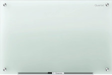 Glass Whiteboard, Non-Magnetic Dry Erase White Board, 4' X 3', Infinity, Frosted