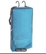 Large Blue Bridle Bag With