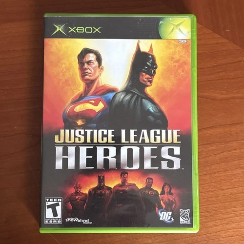 Justice League Heroes (Microsoft Xbox, 2006) CIB Manual Included - MINT DISC