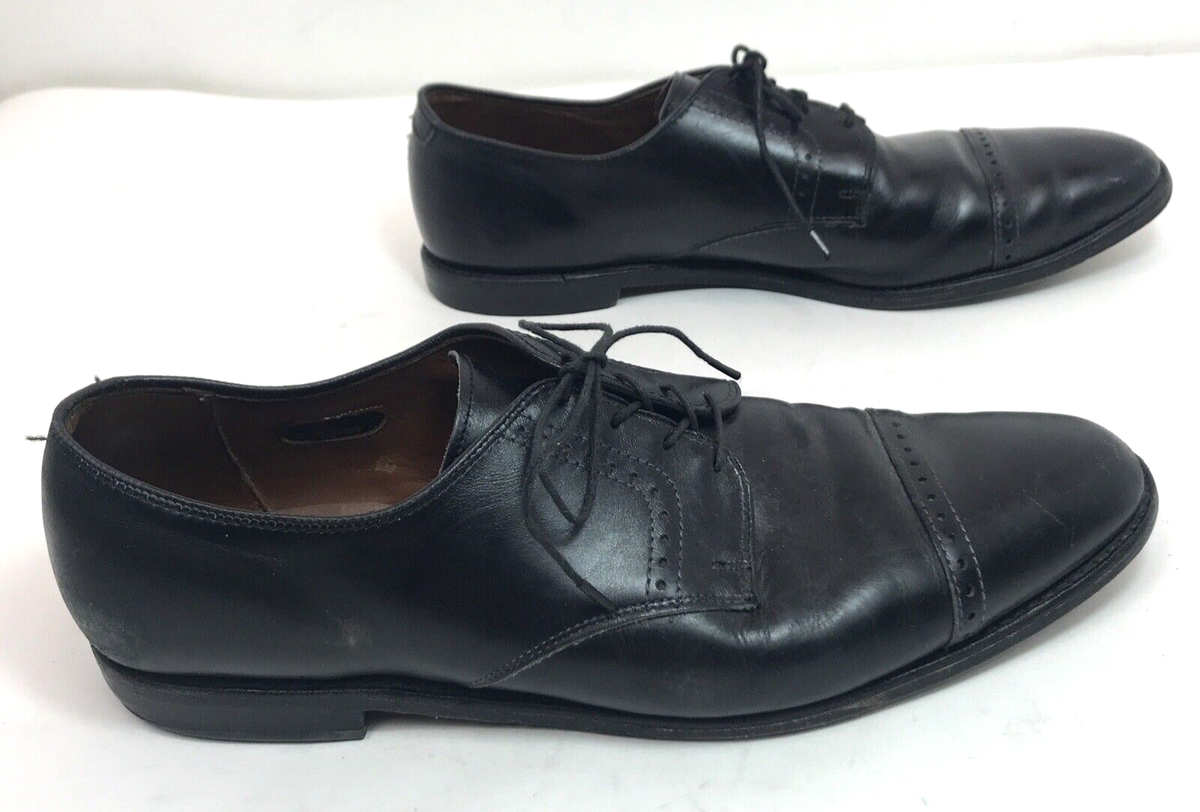 Allen Edmonds Clifton Mens Black Leather Cap Toe Derbies Sz 13 C Allen Edmonds Clifton Mens Size 13 D Derby Black Leather Cap  main image 4