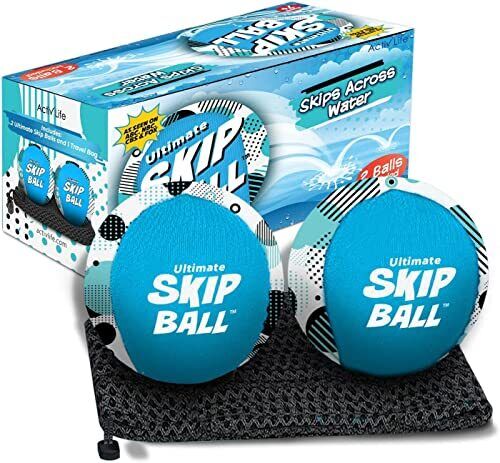 Activ Life Ultimate Skip Ball (Blue Spots) Divertenti Giochi da Spiaggia (H7c) - Foto 1 di 1