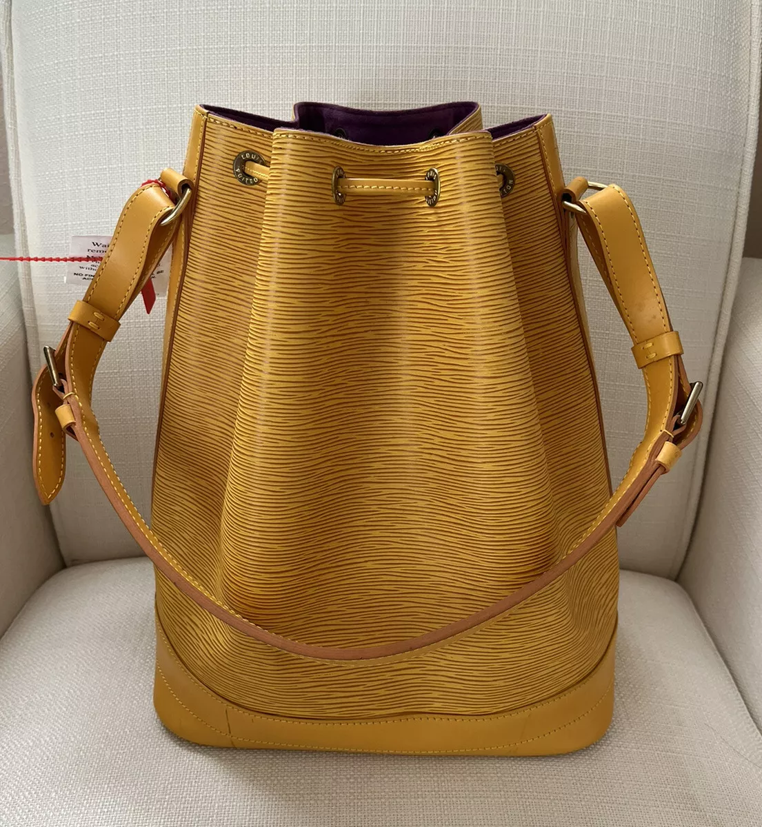 Louis Vuitton Petite Noe Bag Yellow Epi Leather