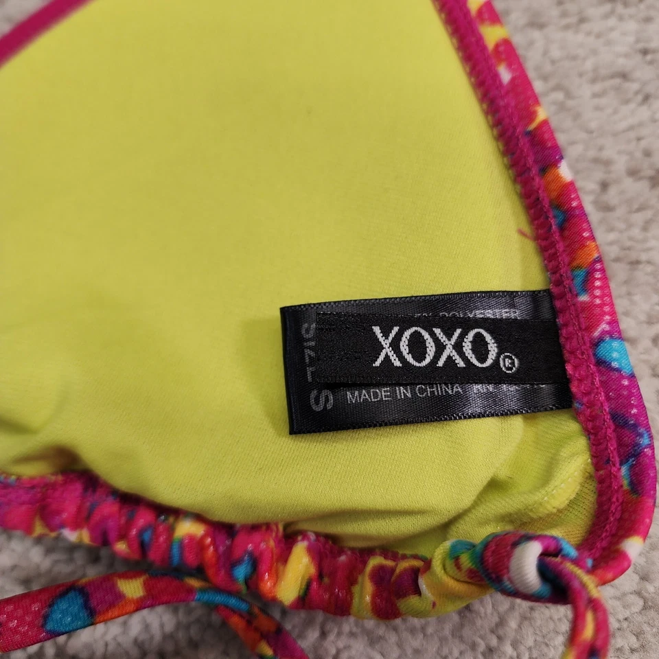 XOXO Padded Halter Geometric Bikini Top Swimsuit Small - Image 4 of 4