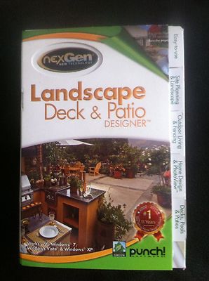 Punch! Landscape Deck & Patio Designer NexGen 2 (for PC) *new,sealed*