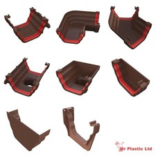 Freeflow 135mm Ogee Gutter Fittings in Brown
