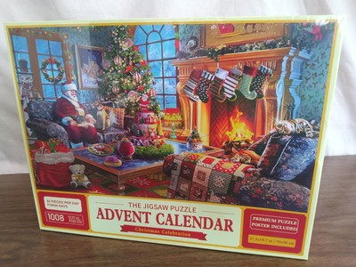 Pets Advent Calendar Christmas Jigsaw Puzzle - 1008 Pieces Christmas Countdown