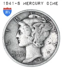 1941 S Mercury Dime 90% SILVER Very Good (VG) *JB's Coins*
