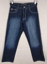 SouthPole Jeans 4180 Men's Size 30 Blue Wide Leg Y2K Hip Hop Baggy