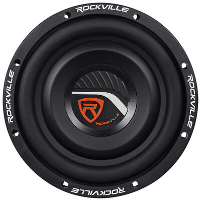 Rockville W8T4-S2 8'' Shallow Mount 1000w Car Subwoofer, CEA-2006 Compliant 2-Ohm