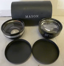 Mason Optrogon 43mm Telephoto & Wide Angle S-VI Lens set for Polaroid -Japan