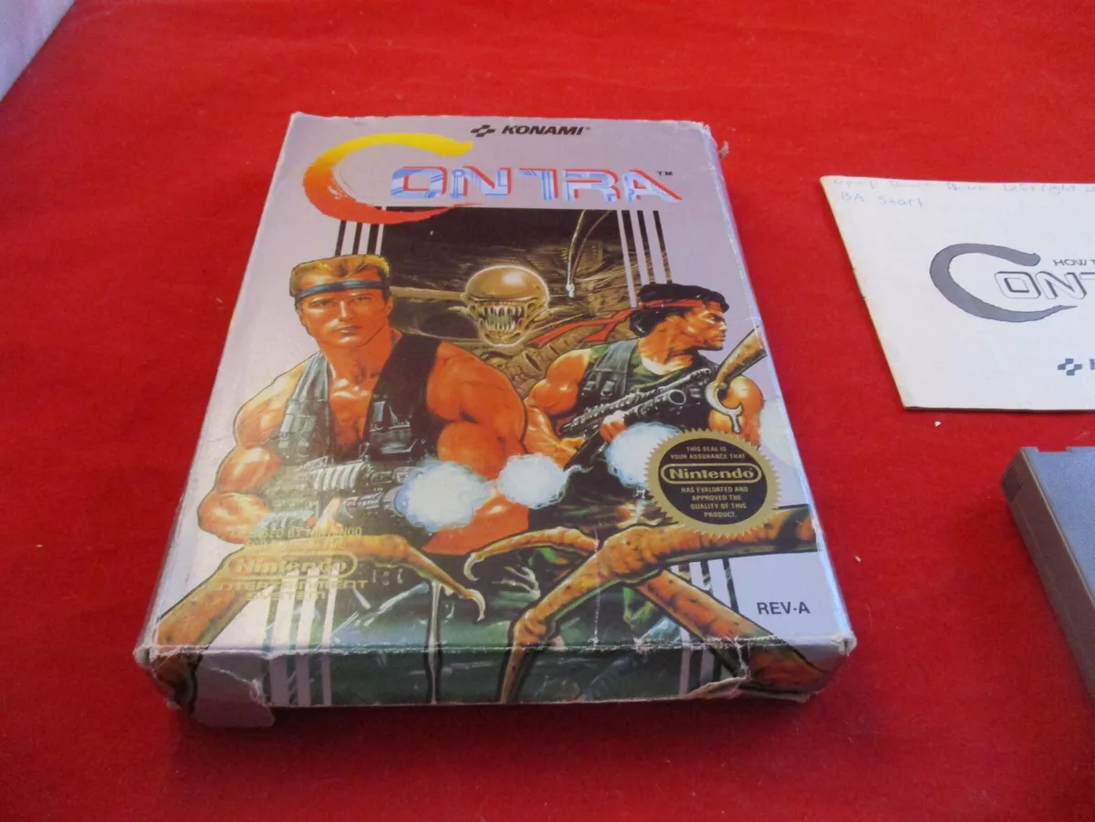 Contra Nes Jogo 100% Original Com Manual Nintendo - R$ 449