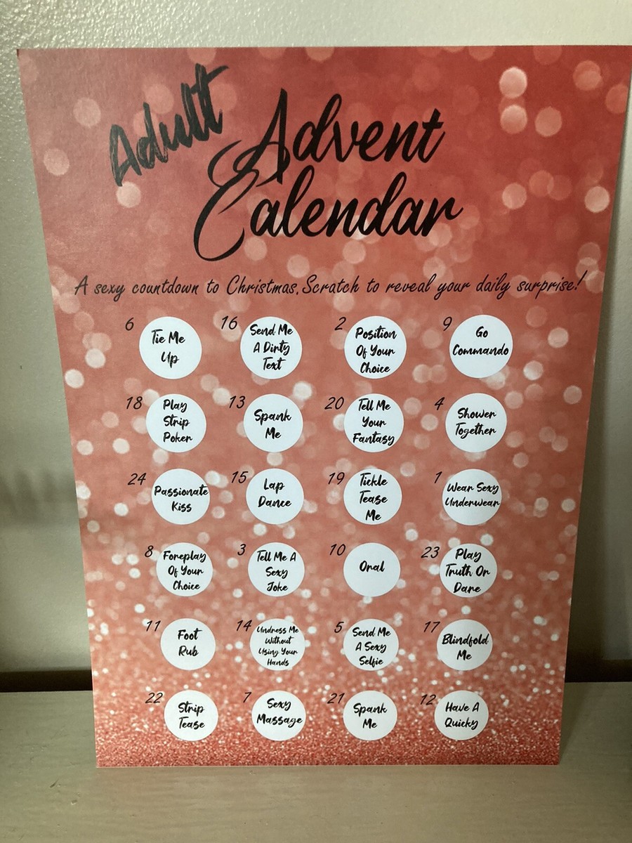 Adult Advent Calendar, Sexy Surprise Advent Calendar, Kinky Scratch Off  Advent | eBay
