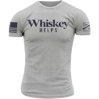 Grunt Style Whiskey Helps T-Shirt - Light Gray
