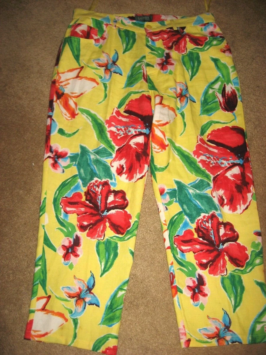 Flowered top capri pants