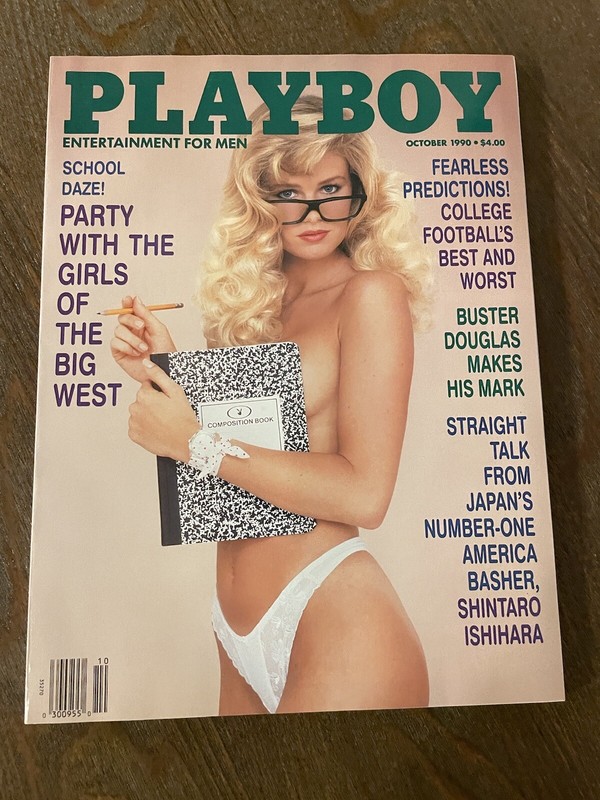 PLAYBOY OCTOBER 1990 Brittany York Melissa Evridge Gladiator Marisa ParÈ