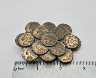ANTIQUE INDIAN HEAD COPPER PENNY BELT BUCKLE COLLECTIBLE  display picture 2