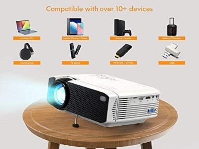 【最終値下げ】小型プロジェクター apeman LC350 APEMAN LC350 (Upgraded) 5000K Mini Projector Home Movie TV Video