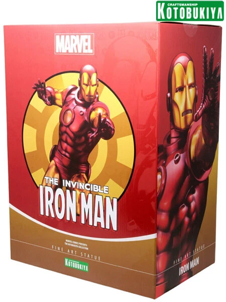 Kotobukiya Universo Marvel Iron Man Vengadores Bellas Artes Estatua Totalmente Nueva En Stock Foto 3 de 3