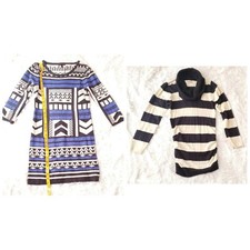 2 Women's Bodycon Sweater dresses Large