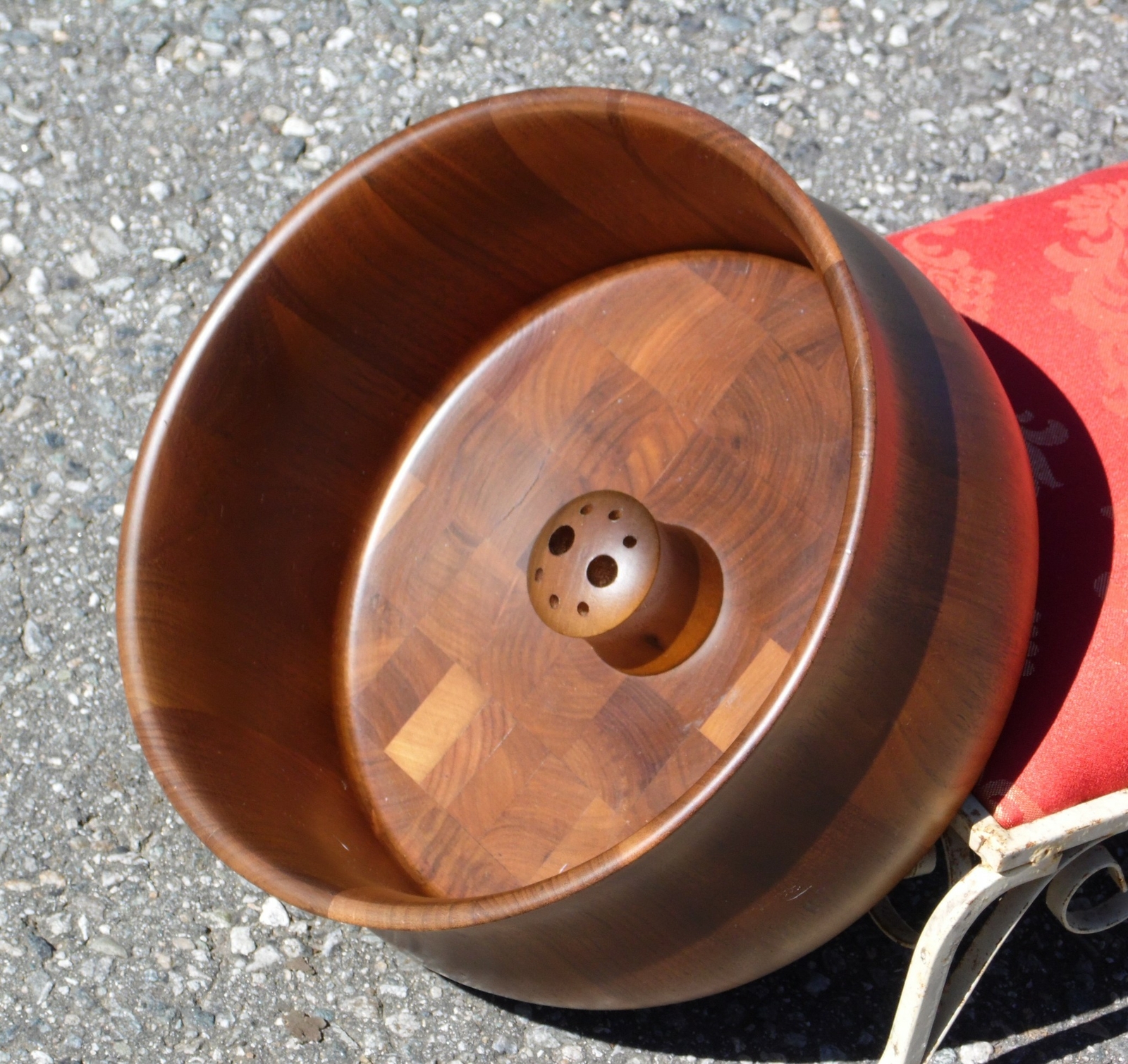 Vintage Mid Century Modern Lebanon Supply Co Heirloom Walnut Ware Wood