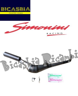 19815 Simonini Calibrated Exhaust DM 22 In Carbon Piaggio 50
