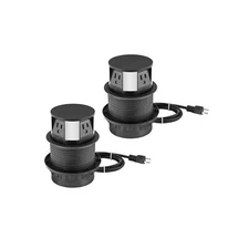 Link2Home 2 Pack Pop Up Outlet 10W Fast Induction Charger with Type-C USB, 3 ...