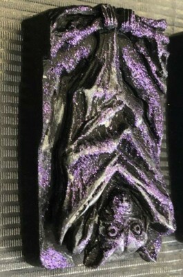 Handgefertigte Hexbomb NÄCHTLICHE FLEDERMAUS Hex Seifenstück | Gothic gruselig Horror Badebombe Geschenk