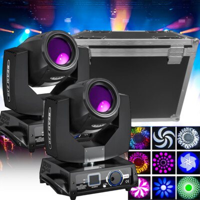 230W 7R Strahl Moving Head mit Flightcase Gobos 16 Prismen Spot DMX Bühnenlicht