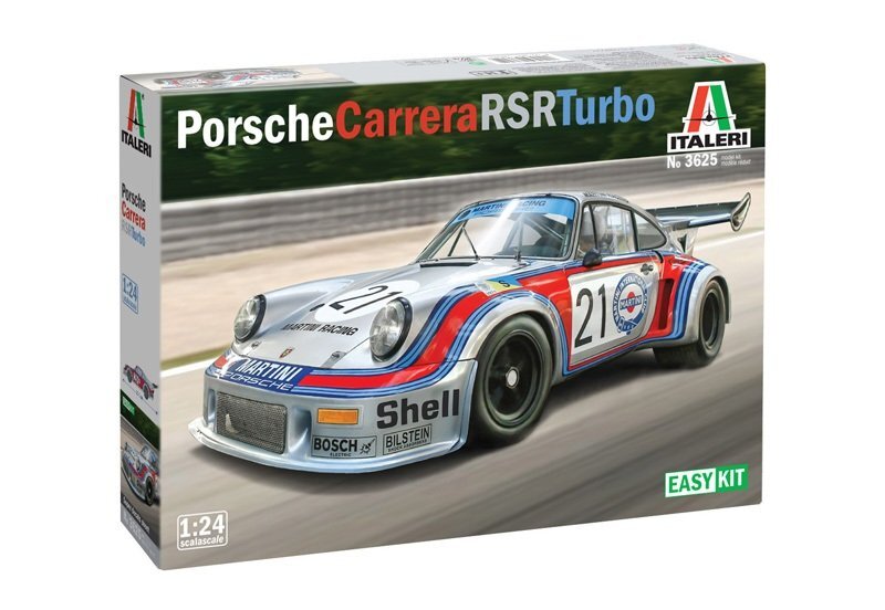 Italeri 3625 1/24 Model Kit Martini Porsche 911 Carrera RSR