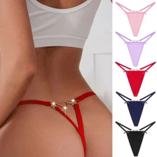 Lot 5 Pcs Sexy Womens Panties Thong G string Bikini Underwear Intimate Briefs