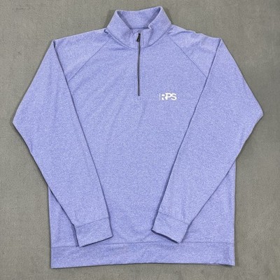 Holderness Bourne The Westland 1/4 Zip Pullover Men s Medium Heathered Lavender