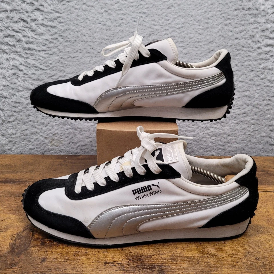 Puma Whirlwind Classic Sneakers Mens Shoes White Black Silver 351293-14 US 12 * - Image 4 of 4