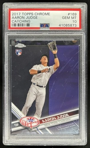 2017 Topps Chrome Aaron Judge RC Rookie #169 Yankees PSA 10 GEM MINT