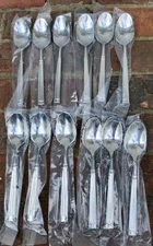 12 Pc Fortessa Doria 7.1" 18/10 Stainless Steel Extra Heavy Weight Oval Spoons