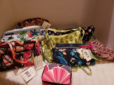 NWT 8 VERA BRADLEY BAG PURSE WRISTLET WALLET PILL CASE HANGING JEWELRY CASE 