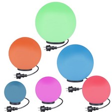 Kugelleuchte Kugellampe RGB Außenleuchte Garten Leuchte LED Aussenlampe 230V E27