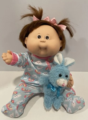 1987 Cabbage Patch Kids Splashin’ Kids HM20 Girl 14”Bath Doll Brown Hair & Eyes