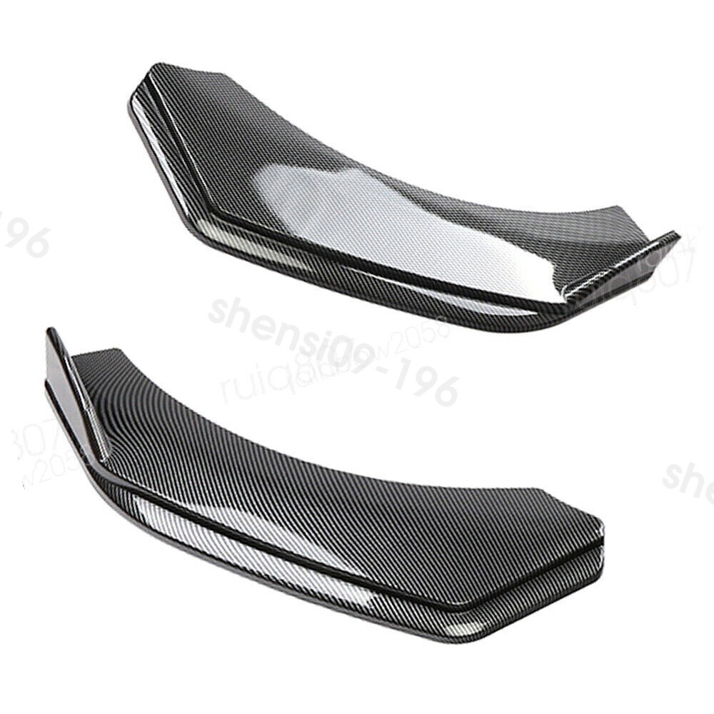 For Nissan 300ZX 4PCS Add-on Car Front Bumper Lip Splitter Carbon