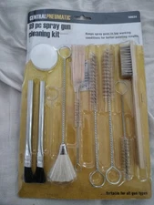 CENTRAL PNEUMATIC 19 Piece Spray Gun Cleaning Brush Kit #99634 New Sealed
