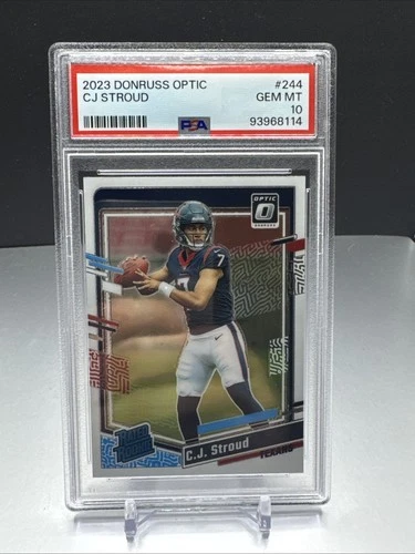 2023 Panini Donruss Optic CJ Stroud Rookie #244 PSA 10 GEM MINT Houston Texans