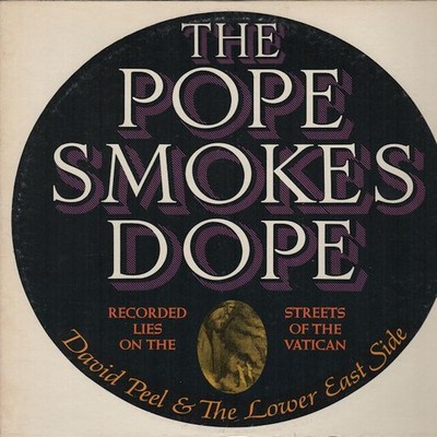 DAVID PEEL & LOWER EAST SIDE/ JOHN LENNON Pope Smokes Dope 1972 US lp + inner!!