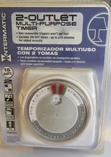 2-Outlet Multi-purpose Intermatic Timer 15A Variable ON/OFF; TN800CH *BRAND NEW*
