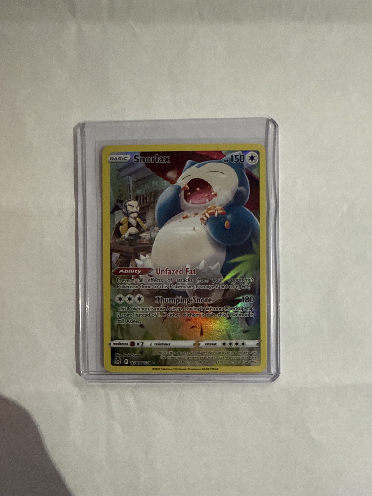 Snorlax TG10/TG30 Swsh11: Lost Origin Trainer Gallery Holo