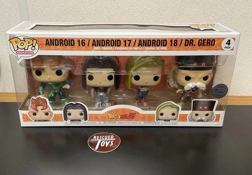 Funko Pop: Dragon Ball Z Android 16/ Android 17/ Android 18/ Dr. Gero 4 Pack
