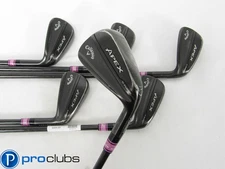CALLAWAY APEX TI FUSION IRONS 6-PW,AW GRAPHITE MITSUBISHI OTi 75 REGULAR FLEX