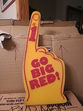 Vintage Miller High Life Beer "GO BIG RED" 23" Foam 1 Hand Finger