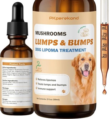 Dog Lumps and Bumps Supplement, Turkey Tail Mushroom Guard for Dog Lipomas, 7...