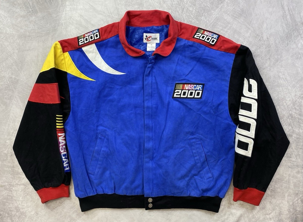 ②Majestic Authentic sジャケット Vintage NASCAR 2000 Embroidered Full Zip Jacket SIZE XL Chase