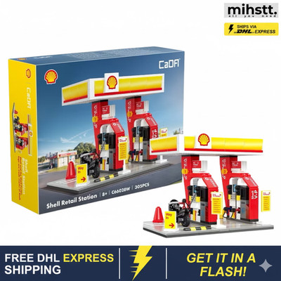 CaDA Shell Retail Station C66028W Building Blocks Toy DIY Model Set