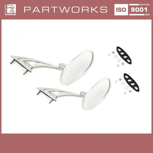 2x exterior mirrors for Porsche 356 a aero rear view mirror set